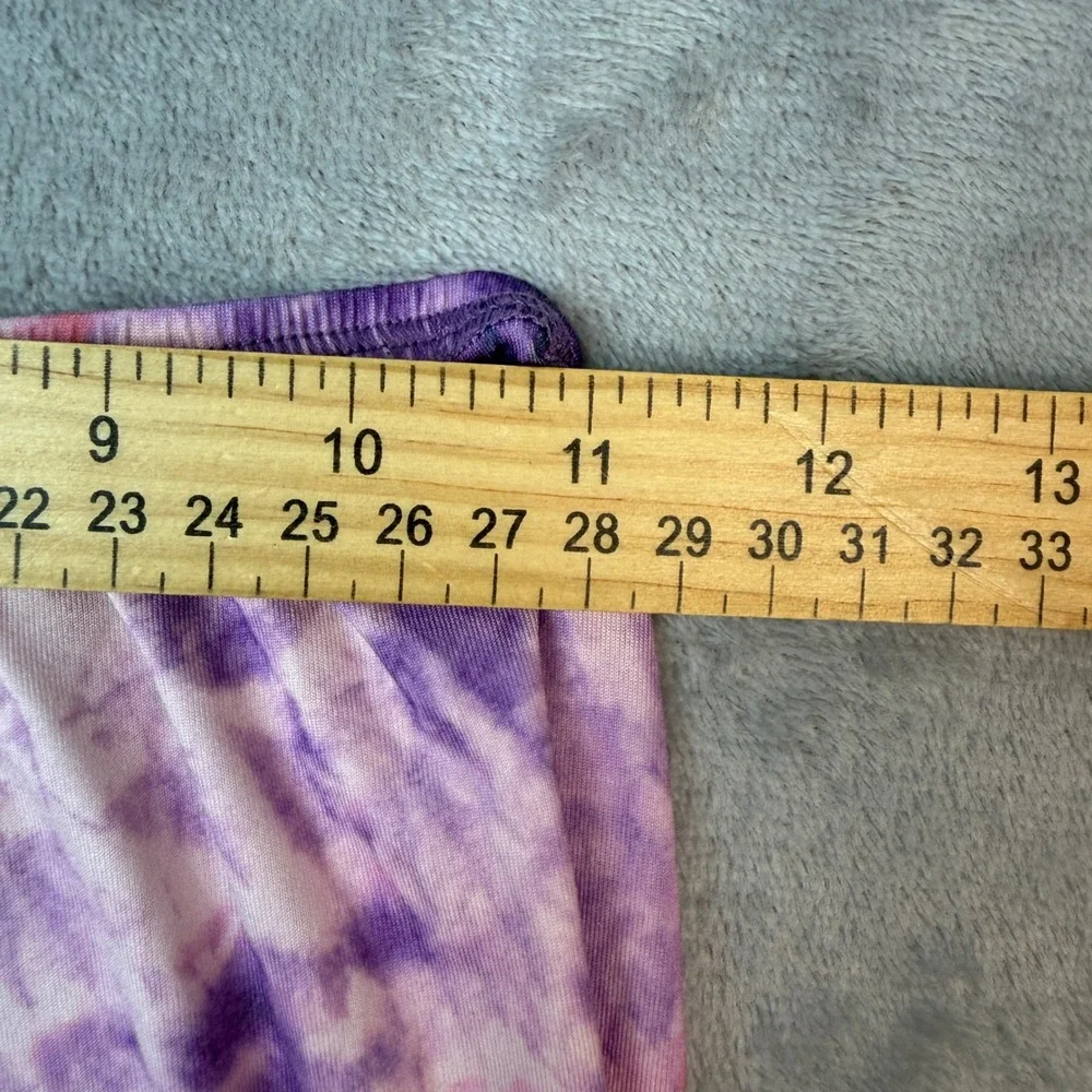 Cuddl Duds Base Layer Set Girls Large Multicolor Tie Dye Comfortech Pajamas 2pk